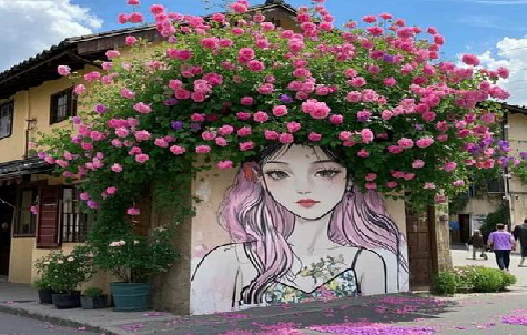 元阳怎么设计网红打卡墙绘