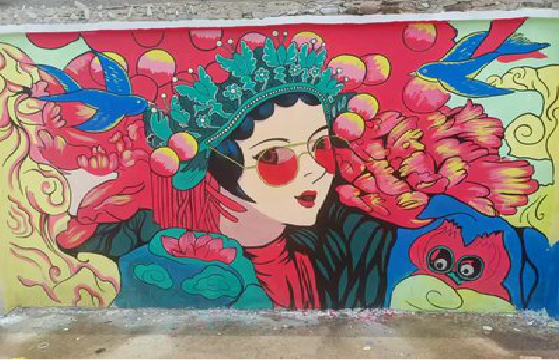 元阳墙体彩绘-网红墙