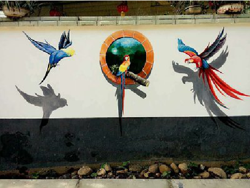 元阳视觉错位-3D墙绘设计