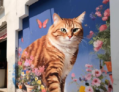 元阳自己绘制有个性的手绘墙