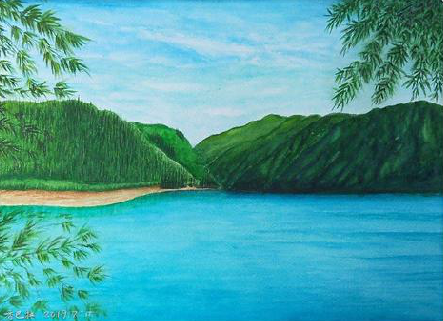 元阳在墙绘中，如何绘画绿水青山？