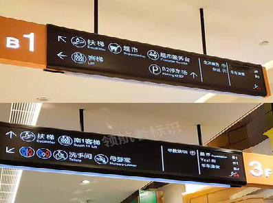 元阳如何通过商场标识牌引导客流分布?