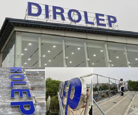 元阳楼顶发光字安装的注意事项。